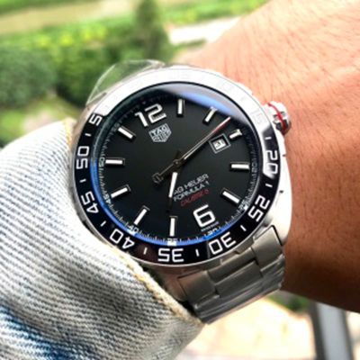 TAG Heuer Straps Replacement Link Lady Watch Automatic Movement  Black Steel Style  43mm Watch